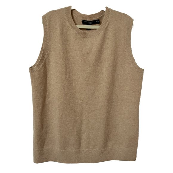 Tan Sleeveless Sweater - Picture 1 of 5